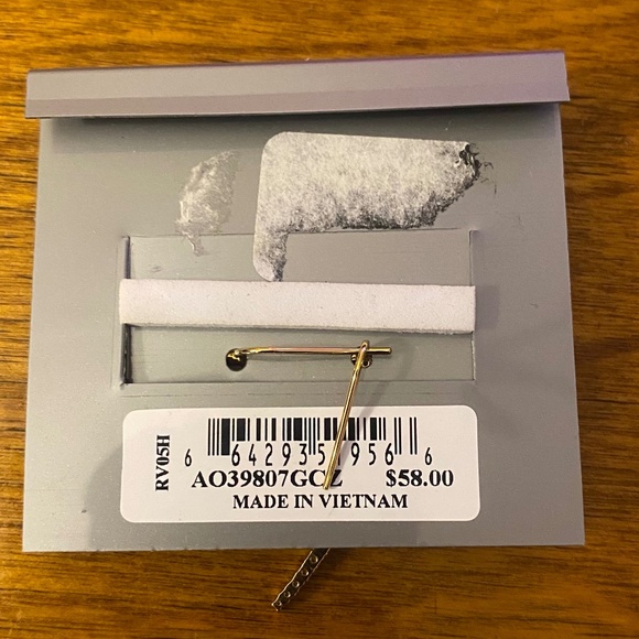 Nadri Gold & Cubic Zirconia Ear Climber Earrings NWT - Picture 6 of 7